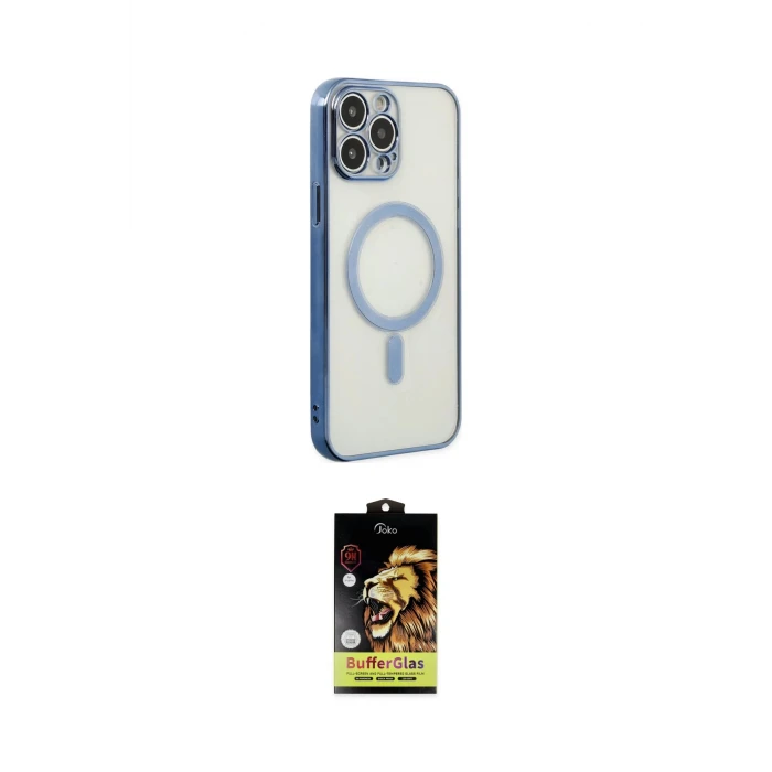 ieg™ iPhone 14 Pro Kılıf Doruk Minimal - Siyah Buffer Cam Ekran Koruyucu