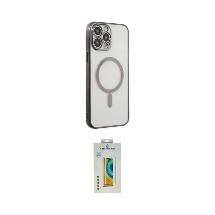 ieg™ iPhone 14 Pro Kılıf Doruk Minimal - Siyah Polymer Nano Ekran Koruyucu