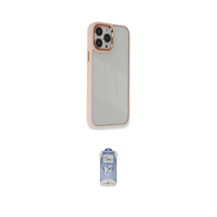 ieg™ iPhone 14 Pro Kılıf Eksen Doku Prime - Siyah Joko Magic 5D Cam