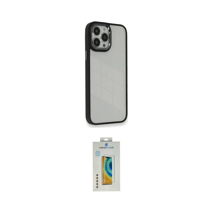 ieg™ iPhone 14 Pro Kılıf Eksen Doku Prime - Siyah Polymer Nano Ekran Koruyucu
