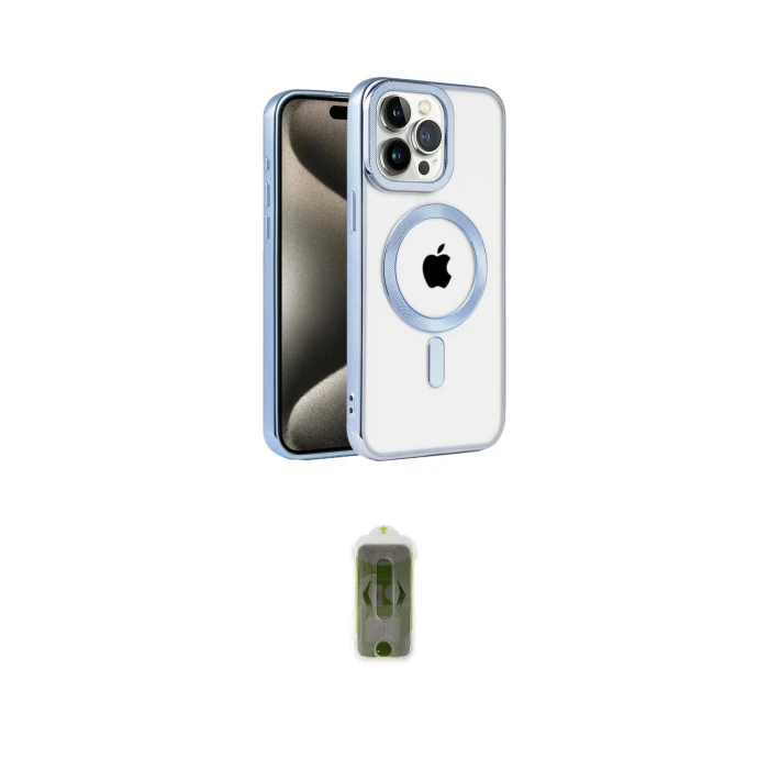 ieg™ iPhone 14 Pro Kılıf Eksen Form Koleksiyonu - Siyah Joko Magic 5D Hayalet Cam