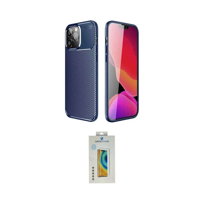 ieg™ iPhone 14 Pro Kılıf Eksen Form Prime - Siyah Polymer Nano Ekran Koruyucu