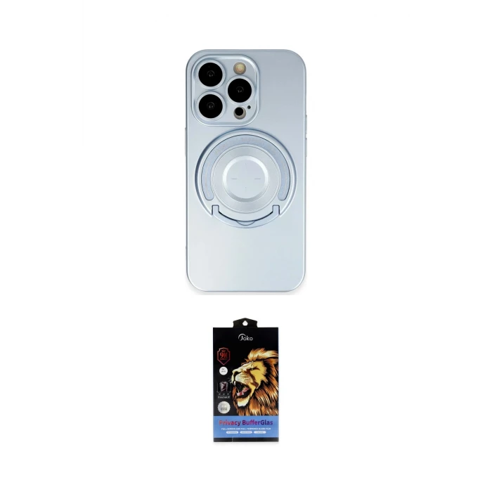 ieg™ iPhone 14 Pro Kılıf Eksen Klasik Prime - Siyah Buffer Hayalet Cam Ekran Koruyucu