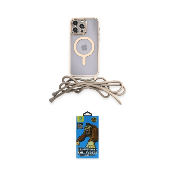 ieg™ iPhone 14 Pro Kılıf Eksen Özel Seri - Siyah 18D Cam Ekran Koruyucu