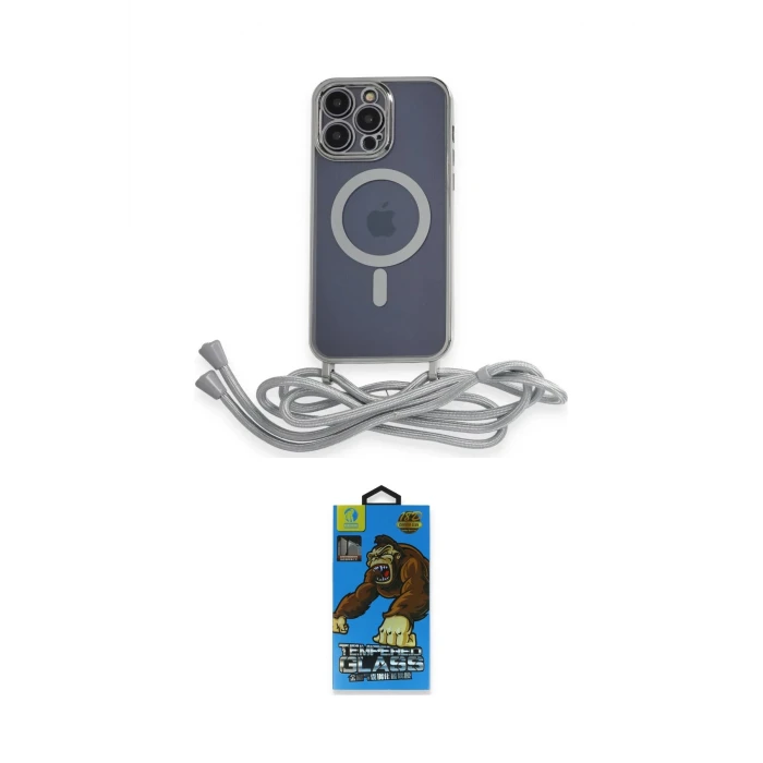 ieg™ iPhone 14 Pro Kılıf Eksen Özel Seri - Siyah 18D Cam Ekran Koruyucu