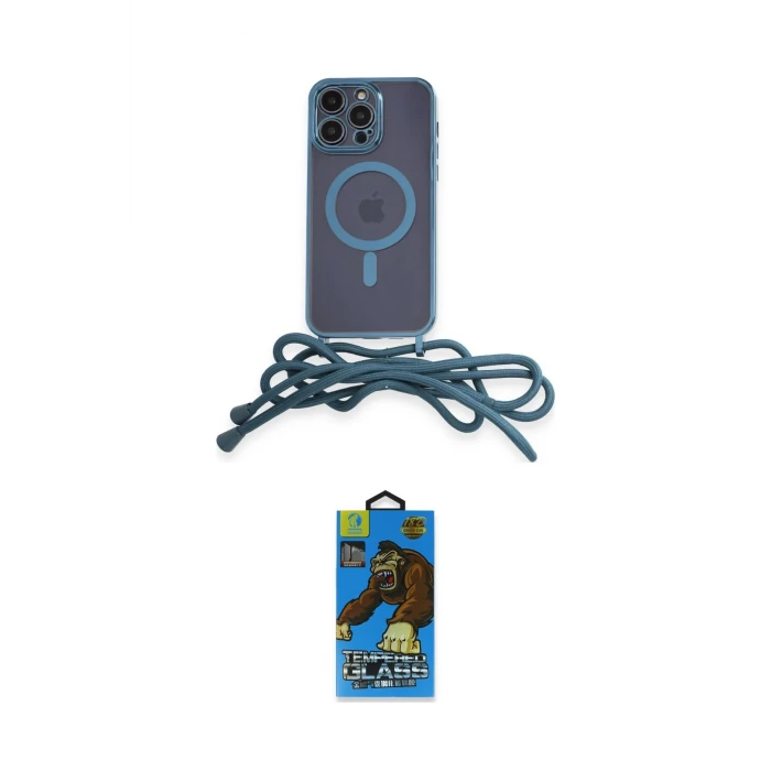 ieg™ iPhone 14 Pro Kılıf Eksen Özel Seri - Siyah 18D Cam Ekran Koruyucu