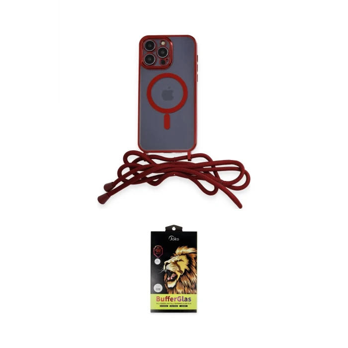 ieg™ iPhone 14 Pro Kılıf Eksen Özel Seri - Siyah Buffer Cam Ekran Koruyucu