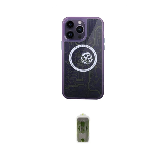 ieg™ iPhone 14 Pro Kılıf İz Form - Siyah Joko Magic 5D Hayalet Cam