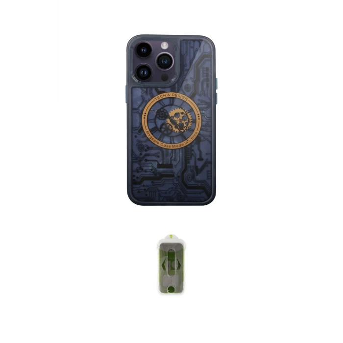 ieg™ iPhone 14 Pro Kılıf İz Form - Siyah Joko Magic 5D Hayalet Cam