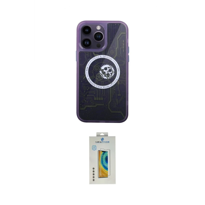 ieg™ iPhone 14 Pro Kılıf İz Form - Siyah Polymer Nano Ekran Koruyucu