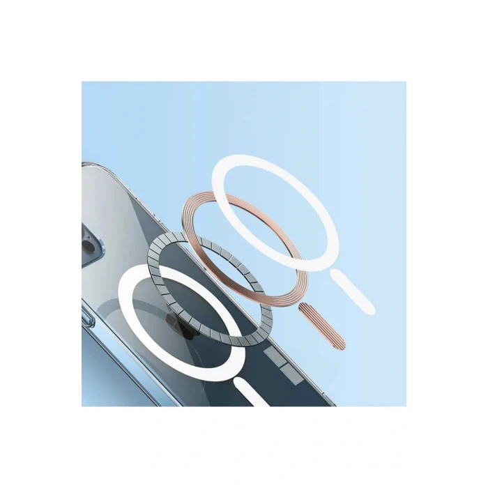 İEG® Iphone 14 Pro Kılıf Kamera Lens Korumalı Magsafe Destekli Şeffaf Darbe Emici Sert Kapak