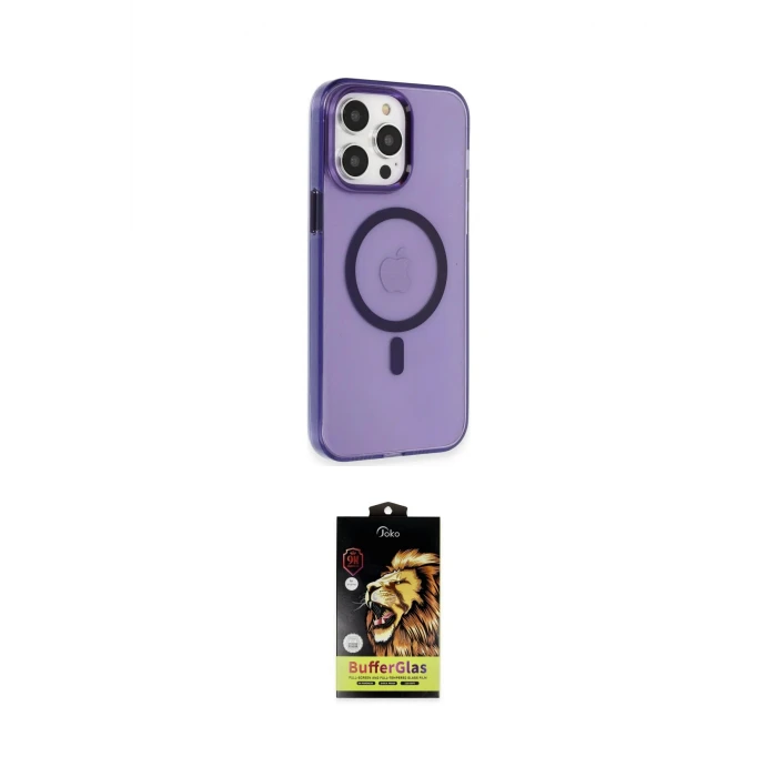 ieg™ iPhone 14 Pro Kılıf Kıvılcım Asil Özel Seri - Siyah Buffer Cam Ekran Koruyucu