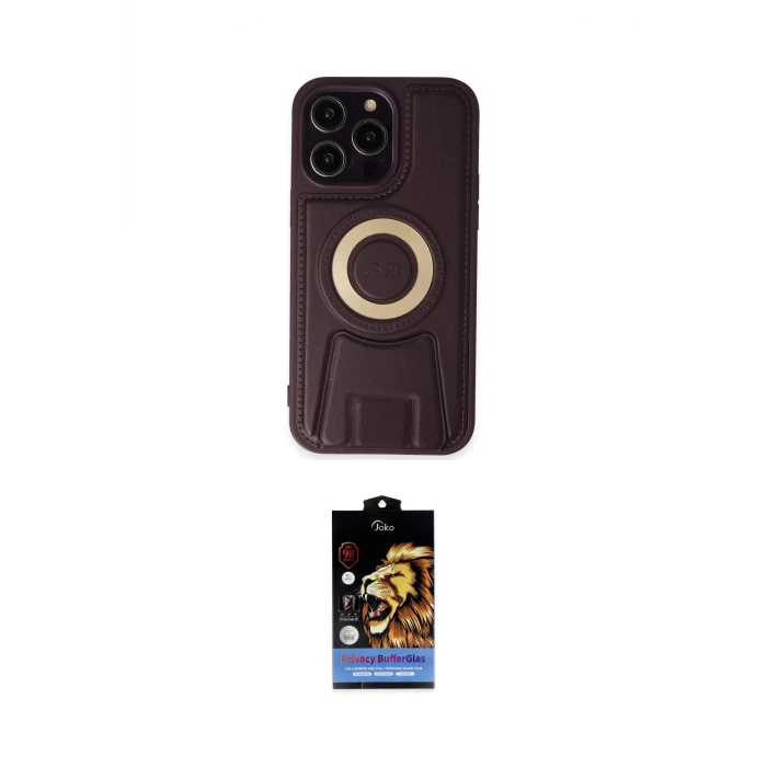 ieg™ iPhone 14 Pro Kılıf Kıvılcım Form Özel Seri - Siyah Buffer Hayalet Cam Ekran Koruyucu