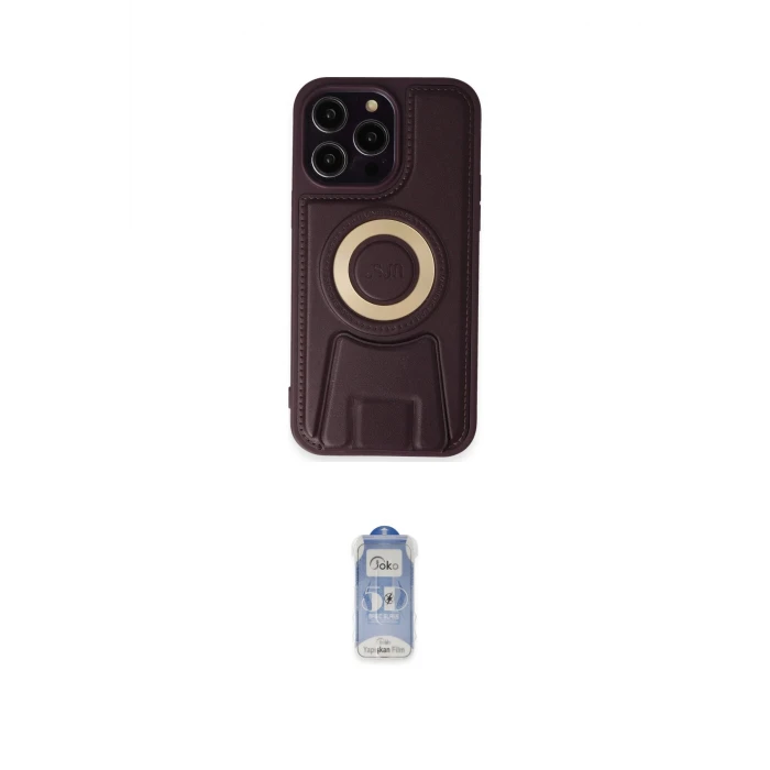 ieg™ iPhone 14 Pro Kılıf Kıvılcım Form Özel Seri - Siyah Joko Magic 5D Cam