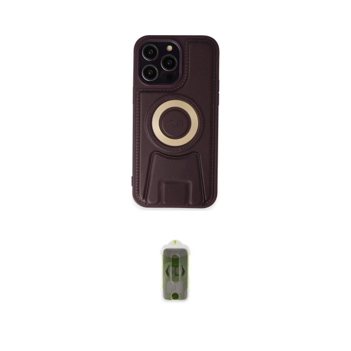 ieg™ iPhone 14 Pro Kılıf Kıvılcım Form Özel Seri - Siyah Joko Magic 5D Hayalet Cam
