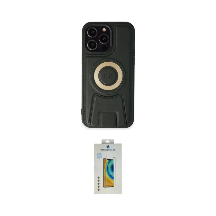 ieg™ iPhone 14 Pro Kılıf Kıvılcım Form Özel Seri - Siyah Polymer Nano Ekran Koruyucu
