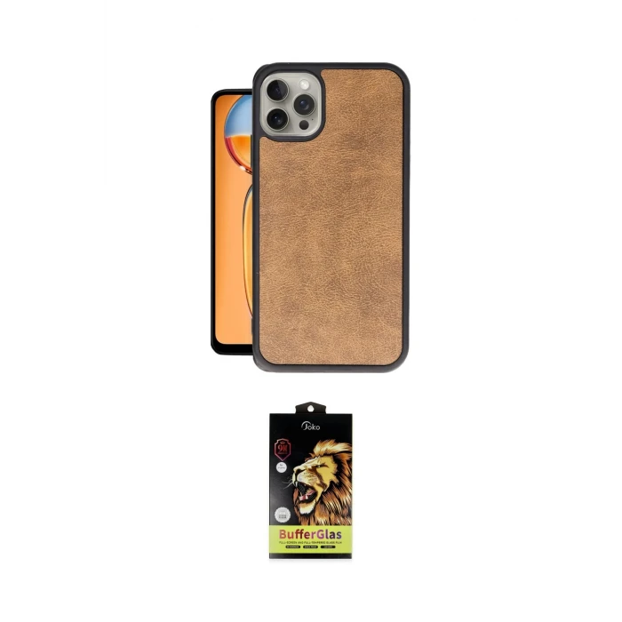 ieg™ iPhone 14 Pro Kılıf Kıvılcım Işık Serisi - Siyah Buffer Cam Ekran Koruyucu