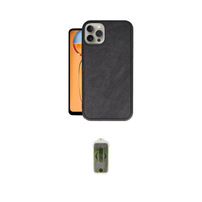 ieg™ iPhone 14 Pro Kılıf Kıvılcım Işık Serisi - Siyah Joko Magic 5D Hayalet Cam