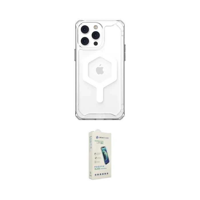 ieg™ iPhone 14 Pro Kılıf Kutup Doku Prime - Şeffaf Pasifik Cam Ekran Koruyucu