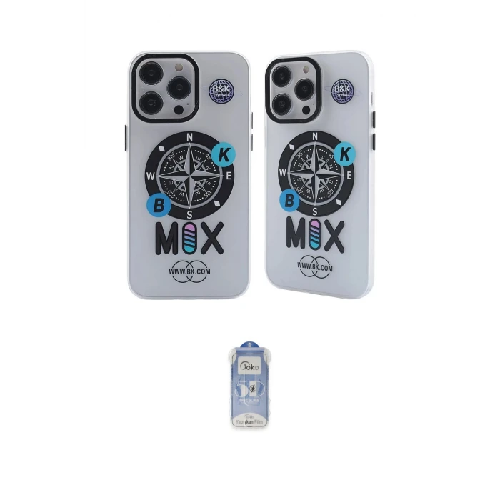 ieg™ iPhone 14 Pro Kılıf Nova Doku Koleksiyonu - Siyah Joko Magic 5D Cam