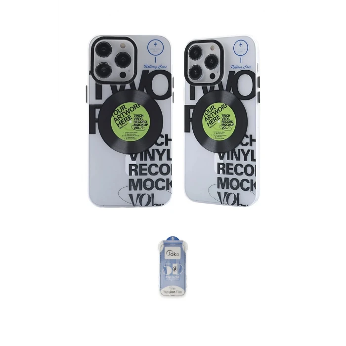 ieg™ iPhone 14 Pro Kılıf Nova Doku Koleksiyonu - Siyah Joko Magic 5D Cam