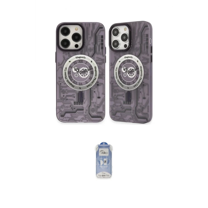 ieg™ iPhone 14 Pro Kılıf Nova Doku Koleksiyonu - Siyah Joko Magic 5D Cam