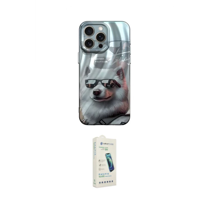 ieg™ iPhone 14 Pro Kılıf Nova Doku Prime - Şeffaf Pasifik Cam Ekran Koruyucu