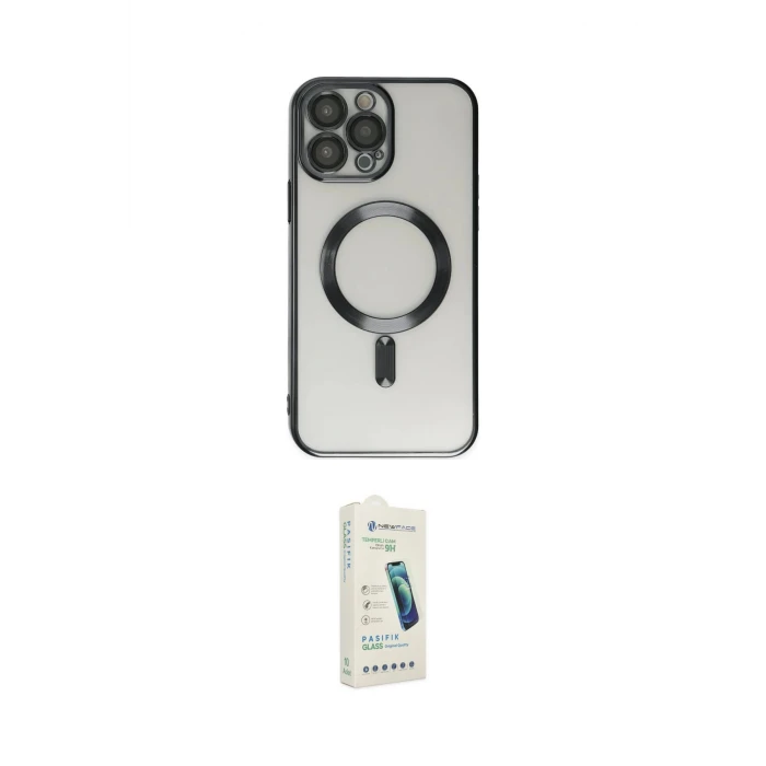 ieg™ iPhone 14 Pro Kılıf Nova Işık Özel Seri - Şeffaf Pasifik Cam Ekran Koruyucu