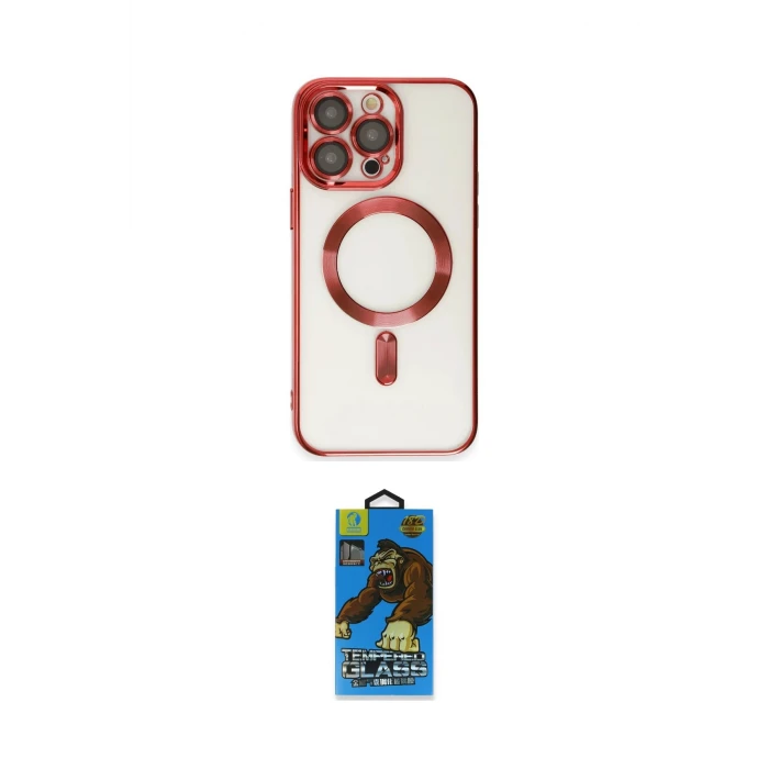 ieg™ iPhone 14 Pro Kılıf Nova Işık Özel Seri - Siyah 18D Cam Ekran Koruyucu