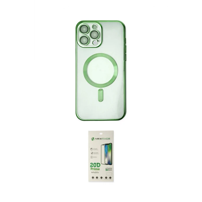 ieg™ iPhone 14 Pro Kılıf Nova Işık Özel Seri - Siyah 20D Premium Cam Ekran Koruyucu