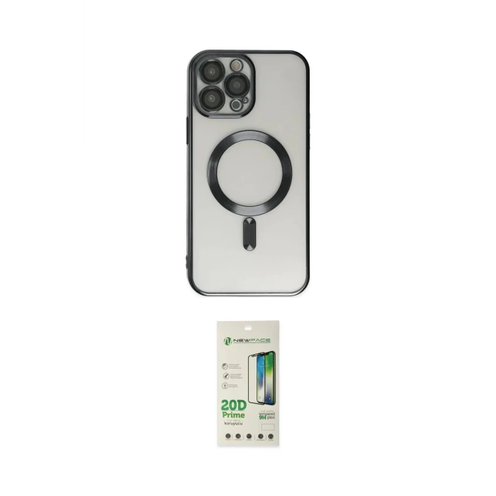ieg™ iPhone 14 Pro Kılıf Nova Işık Özel Seri - Siyah 20D Premium Cam Ekran Koruyucu