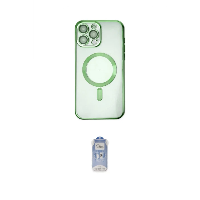 ieg™ iPhone 14 Pro Kılıf Nova Işık Özel Seri - Siyah Joko Magic 5D Cam