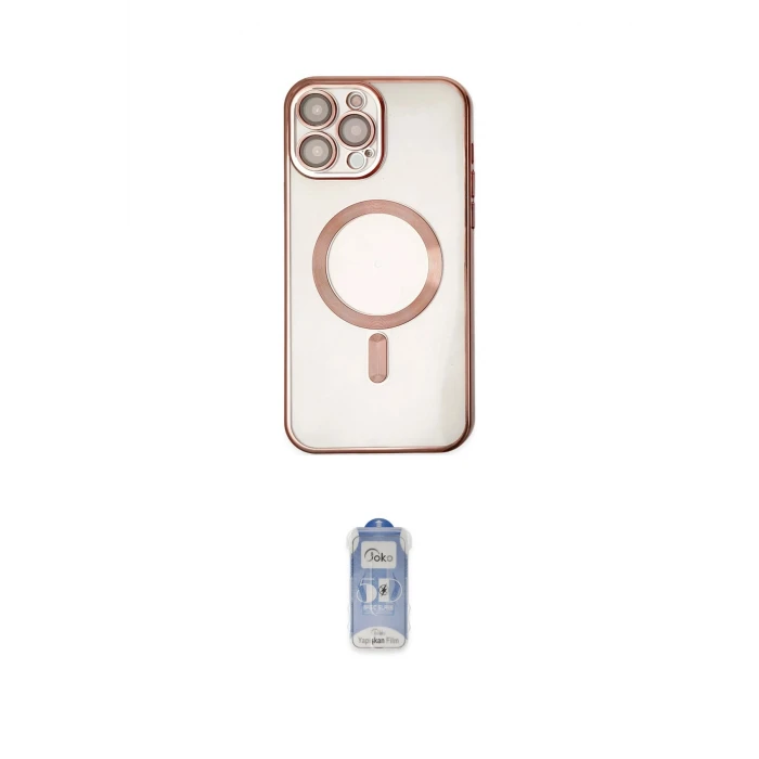 ieg™ iPhone 14 Pro Kılıf Nova Işık Özel Seri - Siyah Joko Magic 5D Cam