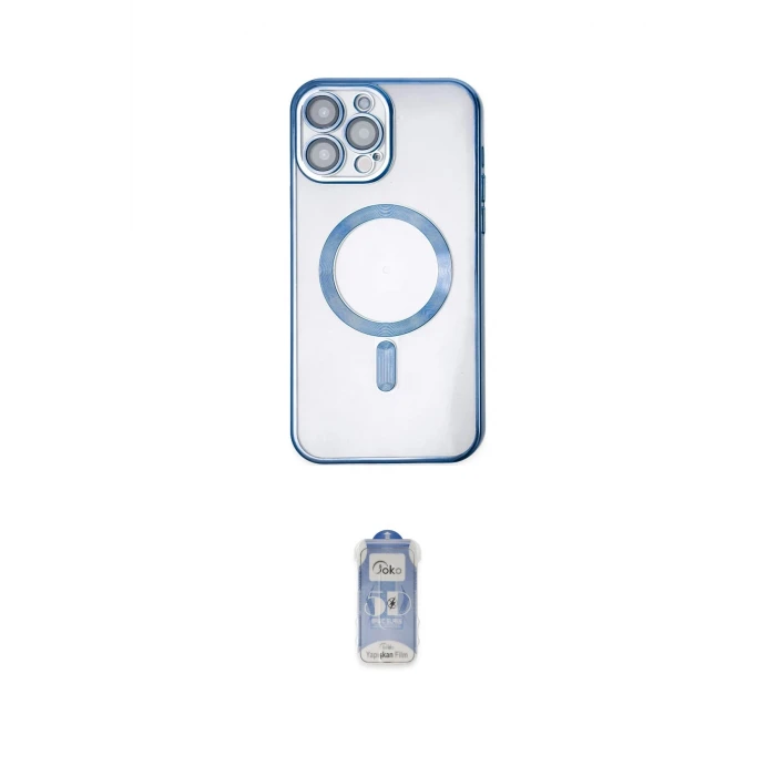 ieg™ iPhone 14 Pro Kılıf Nova Işık Özel Seri - Siyah Joko Magic 5D Cam