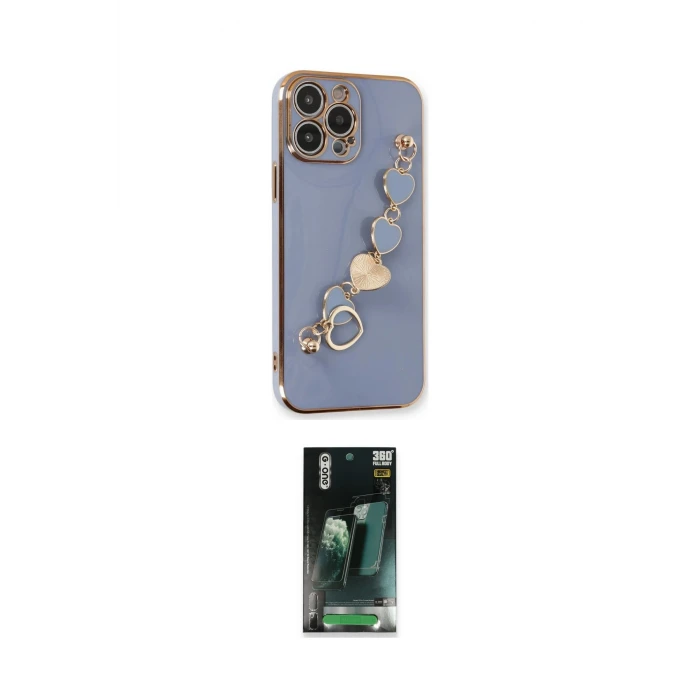 ieg™ iPhone 14 Pro Kılıf Nova Işık Prime - Siyah 360 Mat Full Body Arka Koruyucu
