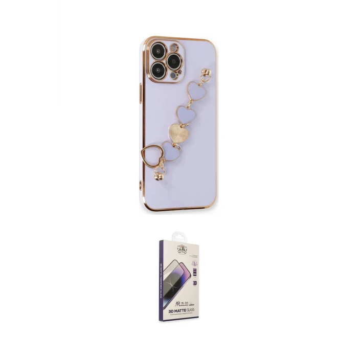 ieg™ iPhone 14 Pro Kılıf Nova Işık Prime - Siyah Bilvis 3D Mat Cam Ekran Koruyucu