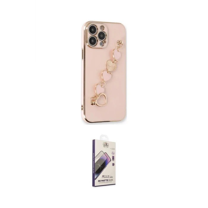 ieg™ iPhone 14 Pro Kılıf Nova Işık Prime - Siyah Bilvis 3D Mat Cam Ekran Koruyucu