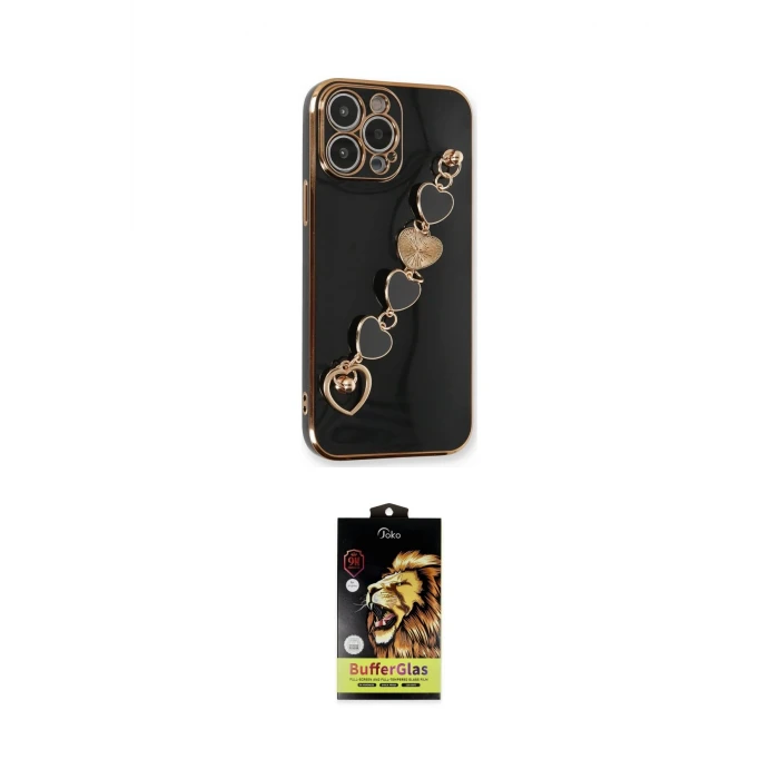 ieg™ iPhone 14 Pro Kılıf Nova Işık Prime - Siyah Buffer Cam Ekran Koruyucu