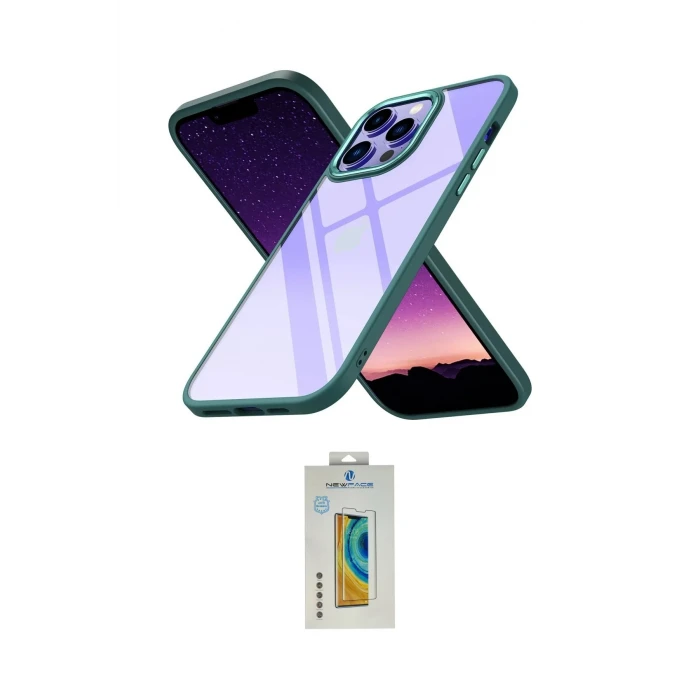 ieg™ iPhone 14 Pro Kılıf Nova Işık Serisi - Siyah Polymer Nano Ekran Koruyucu