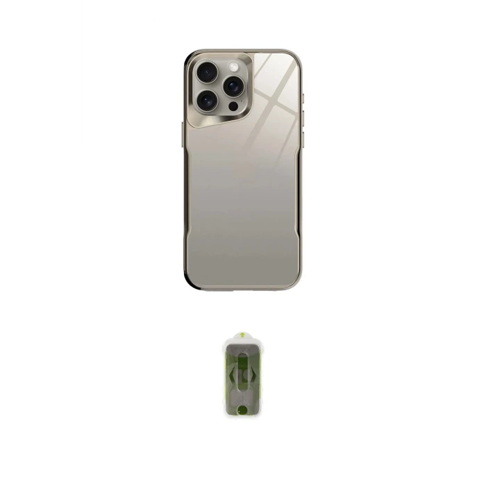 ieg™ iPhone 14 Pro Kılıf Odak Doku - Siyah Joko Magic 5D Hayalet Cam
