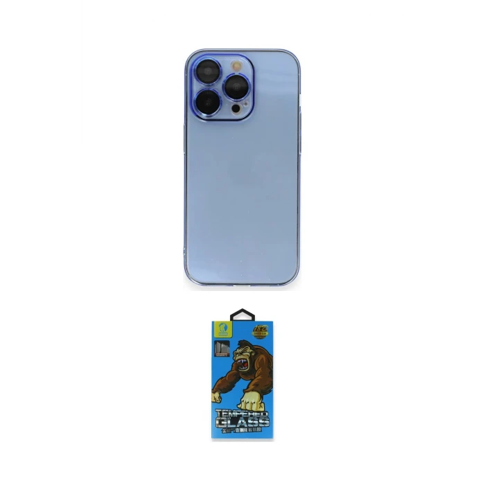 ieg™ iPhone 14 Pro Kılıf Siluet Minimal Özel Seri - Siyah 18D Cam Ekran Koruyucu