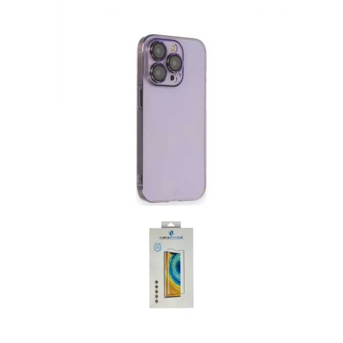 ieg™ iPhone 14 Pro Kılıf Siluet Minimal Özel Seri - Siyah Polymer Nano Ekran Koruyucu