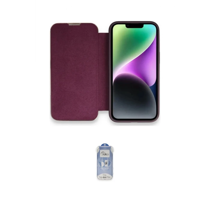ieg™ iPhone 14 Pro Kılıf Siluet Minimal Serisi - Siyah Joko Magic 5D Cam