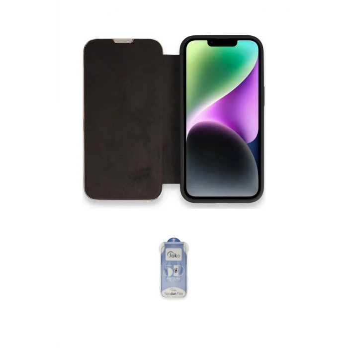 ieg™ iPhone 14 Pro Kılıf Siluet Minimal Serisi - Siyah Joko Magic 5D Cam
