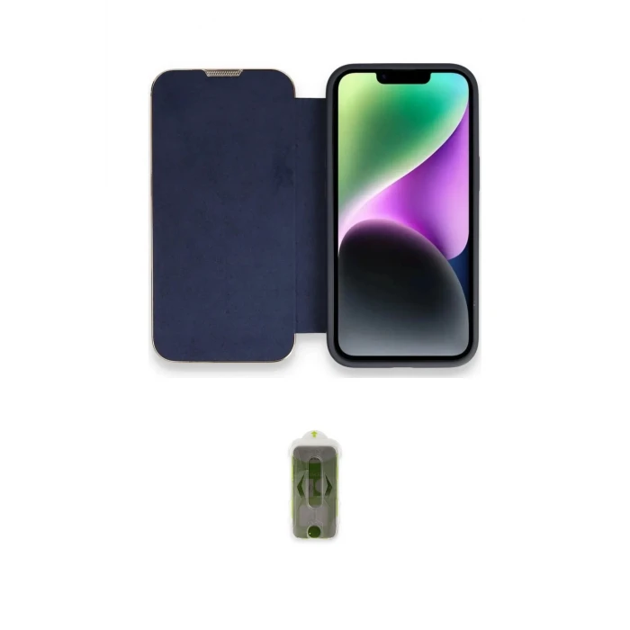 ieg™ iPhone 14 Pro Kılıf Siluet Minimal Serisi - Siyah Joko Magic 5D Hayalet Cam