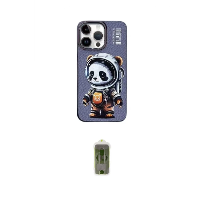 ieg™ iPhone 14 Pro Kılıf Siluet Modern Özel Seri - Siyah Joko Magic 5D Hayalet Cam