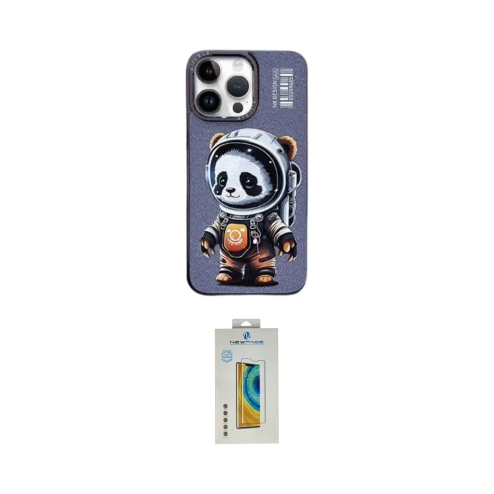ieg™ iPhone 14 Pro Kılıf Siluet Modern Özel Seri - Siyah Polymer Nano Ekran Koruyucu