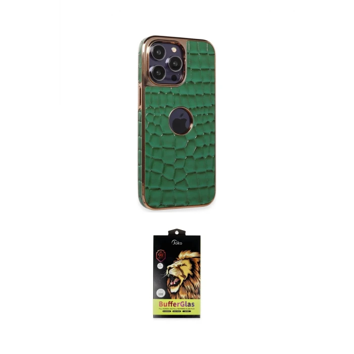 ieg™ iPhone 14 Pro Kılıf Ufuk Form Prime - Siyah Buffer Cam Ekran Koruyucu