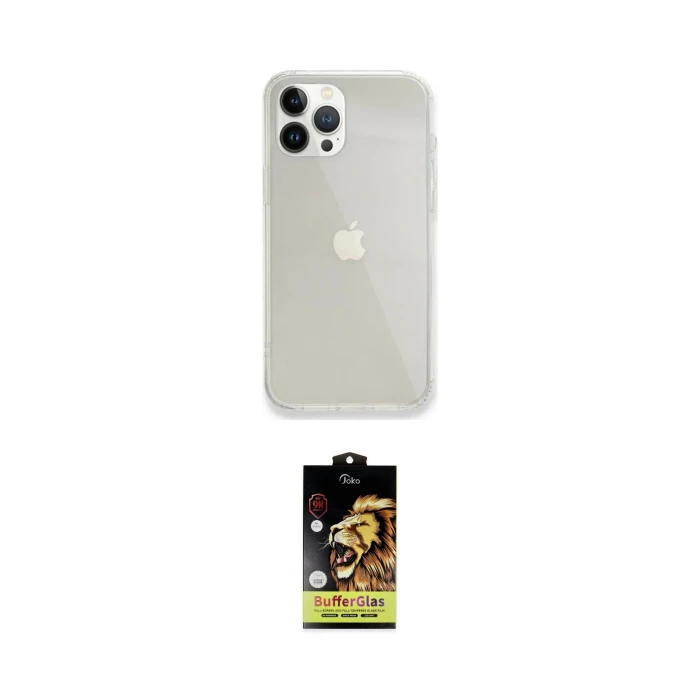 ieg™ iPhone 14 Pro Kılıf Vadi Asil Prime - Siyah Buffer Cam Ekran Koruyucu