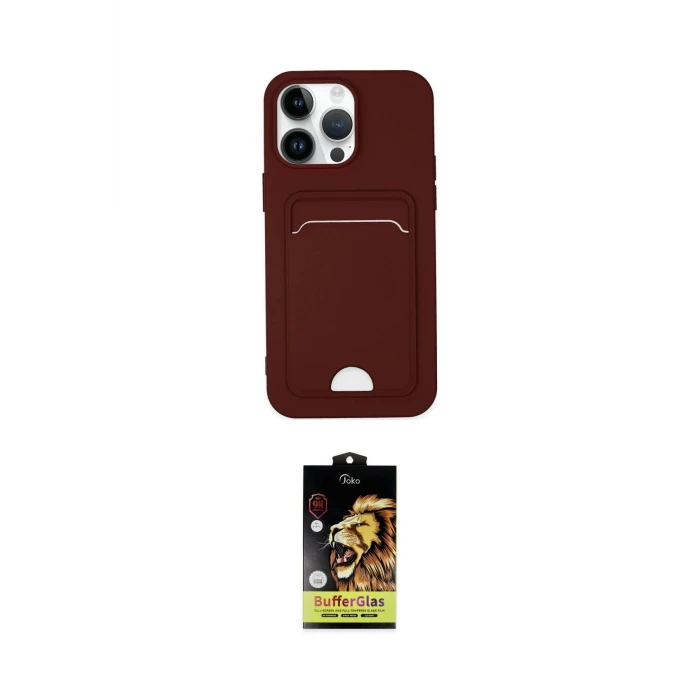 ieg™ iPhone 14 Pro Kılıf Vadi Çizgi Prime - Siyah Buffer Cam Ekran Koruyucu